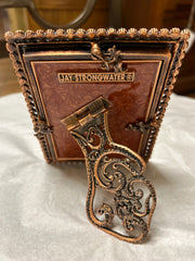 Jay Strongwater Picture Frame, Copper Frame, Stone, Crystal Elements, Sku: 033160