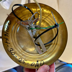 Hi-Lite Chandelier, Faux Alabaster, Round, Copper Metal Hardware, Sku: 033165