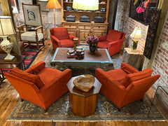 Ceramic Garden Stool, Dark Red, Asian, Sku: 033172