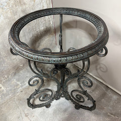 La Barge Table, Bronze, Round, Tripod Base, Sku: 033180