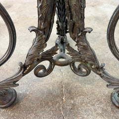 La Barge Table, Bronze, Round, Tripod Base, Sku: 033180