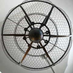 Currey & Co. "Winton" 9000-0037, Wrought Iron, Chicken Wire, 8 Light, Sku: 033177