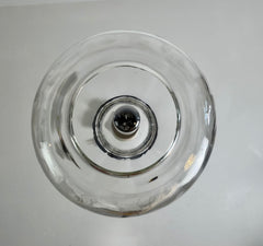 Pendant Light, Clear Glass, Black Hardware, Sku: 033183