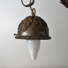 Vintage Table Lamp, Two Arm, Floral Accents, Sku: 033207