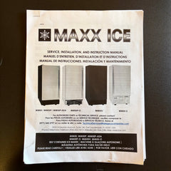 "Maxx Ice" Ice Machine, Under Counter, Stainless Steel, Sku: 033219