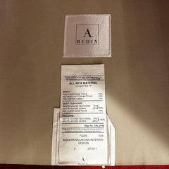 A. Rudin Accent Chairs, Tomato Red, Contemporary, Plaid, Pair