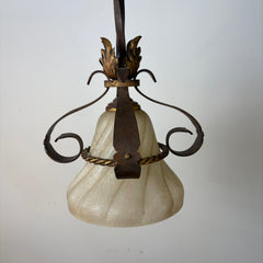 Fine Art Lamps Pendent Light, Ornate, Frosted Shade, Sku: 033292