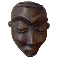 Primitive Hand Carved Wood Tribal Mask