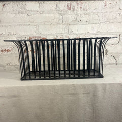Black Metal Basket, Rectangular