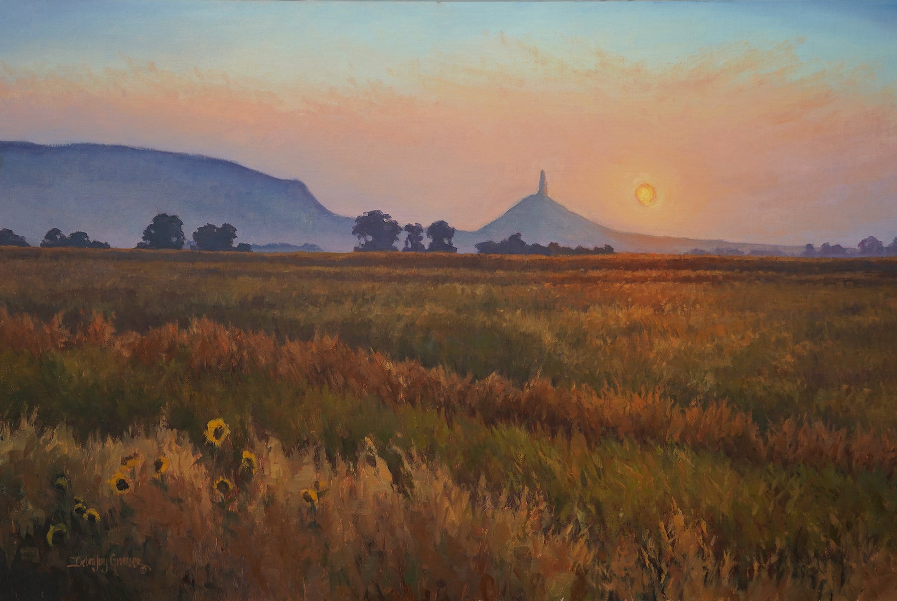 Magic Hour at Chimney Rock 24x36 oil-med res