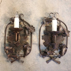 Oak Wall Sconce Single Light Stick