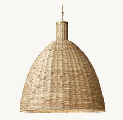 RH Restoration Hardware Panama Handwoven Pendant Light, sku: 032354