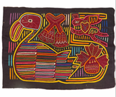Embroidery, Mola, Textile Art, Bird and Other Symbols, Hand Crafted, 032433