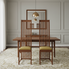 Gordon International Robie Chair, Frank Lloyd Wright Style Chair, sku: S32154