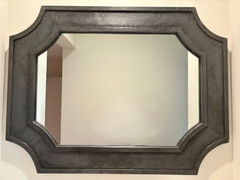Elongated Octagonal Metal Wrapped Mirror, sku: 032921