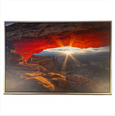San Sawusch "Morning Glory" at Mesa Arch, Framed Digital Photograph on Canvas, Sku: 033453