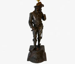 Don Juan Spelter Table Lamp with Mica Shade, Sku: 033532