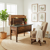 Primitive Possum Belly Wood/Metal Flour Bin Hutch, Sku: 033447