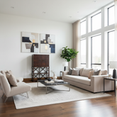 Contemporary Bar Cabinet, Dark Wood with Halogen Interior Light, Sku 033372