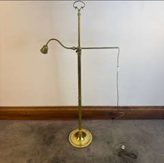 Vintage Adjustable Bridge Brass Floor Lamp, Sku 033662