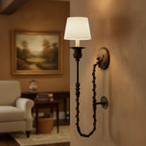 Wire Twist Wall Sconce, Intended Rust Patina, Sku 033370