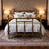 Simmons and Company Full Size Brass Bed Head, Foot and Side Rails, Sku 033707