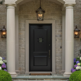 Exterior Door in Frame "Speak Easy" Includes all Hardware, Sku 033343