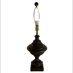 Chapman Wood Pedestal Base Table Lamp, Sku 033737