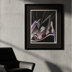 Original Framed Serigraph by Robert Hoppe, "Pegasus", Sku 033754