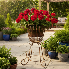 Victorian Style Vintage Vase Wire Planter, Sku 033777