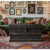 Antique Wood & Iron Trunk, sku: 032659
