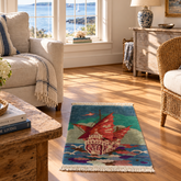 Merchant Ship Wool Rug or Wall Hanging, Sku 034033