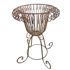 Victorian Style Vintage Vase Wire Planter, Sku 033777