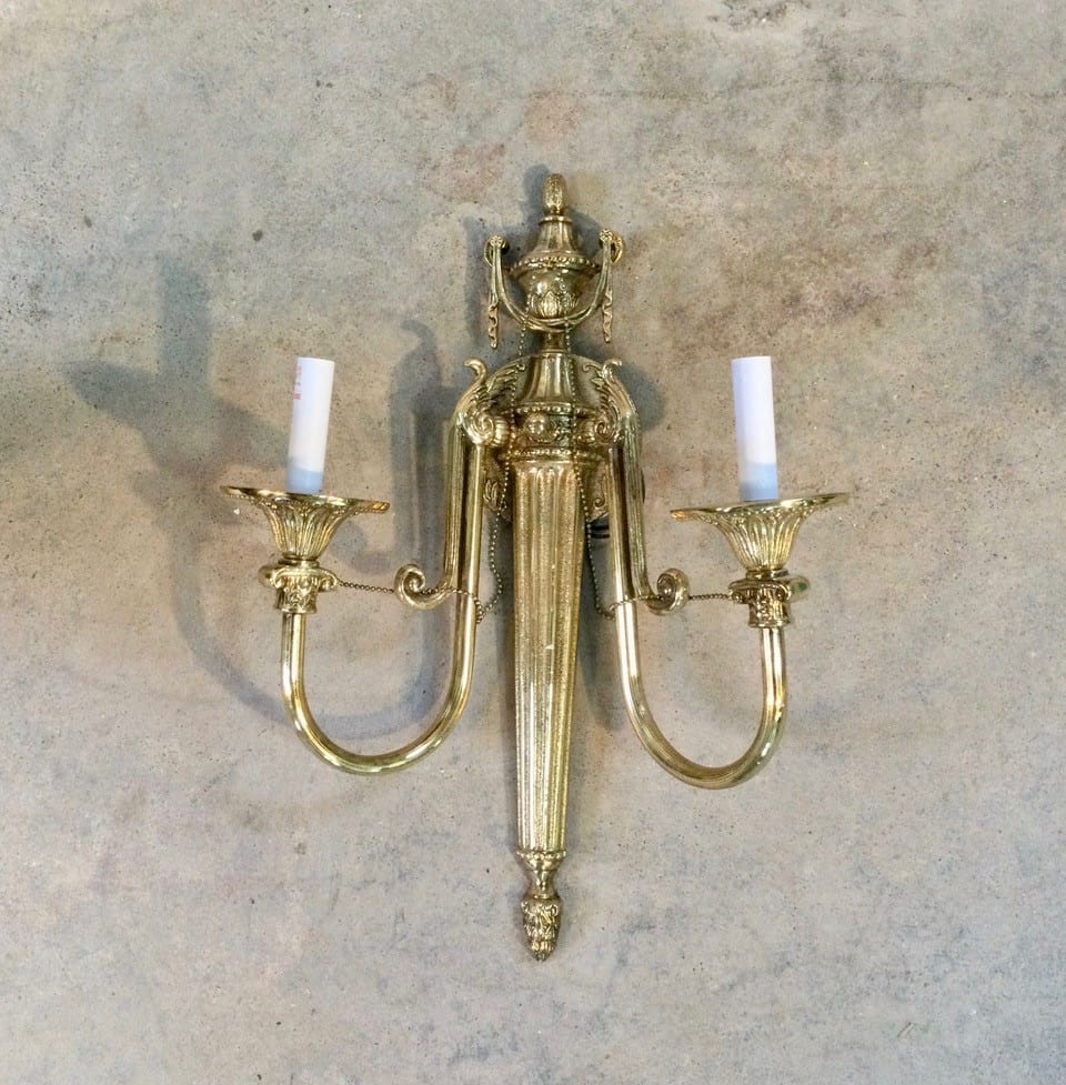 Wall Sconce Brass Traditional