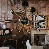 Regina Andrew Fine Lighting Sputnik Style Hanging Light in Brass, Sku: 033014