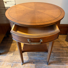 Hekman Round Side Table w/ Elegant Hardware, Sku 034006