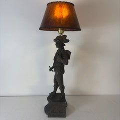 Don Juan Spelter Table Lamp with Mica Shade, Sku: 033532