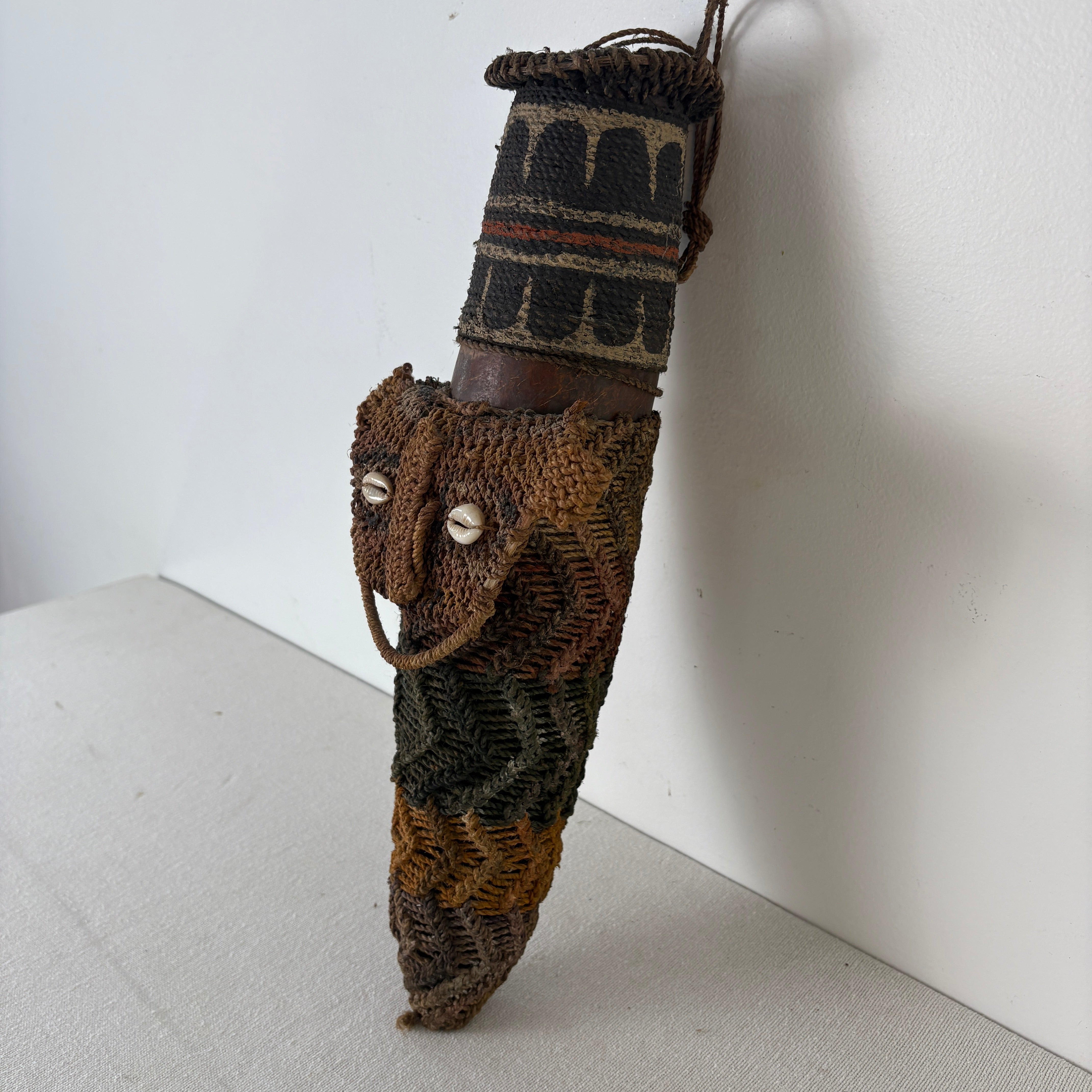 Woven Gourd Vessel, South American, Sku: 033069