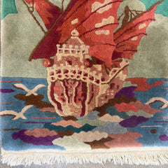 Merchant Ship Rug or Wall Hanging, Sku 034033