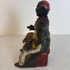 Antique Cast Iron Non-Functioning Mechanical Bank w/ Mama and Baby, Sku 033823