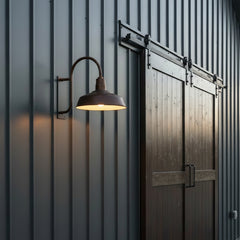 Hi Lite Brand Warehouse Style Exterior Sconces Metal with Dark Brown Finish, Sku 033899