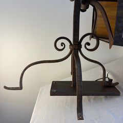 Custom Massive Exterior Lantern Sconces w/ Colored Glass & Lone Star Motif, Sku 033855