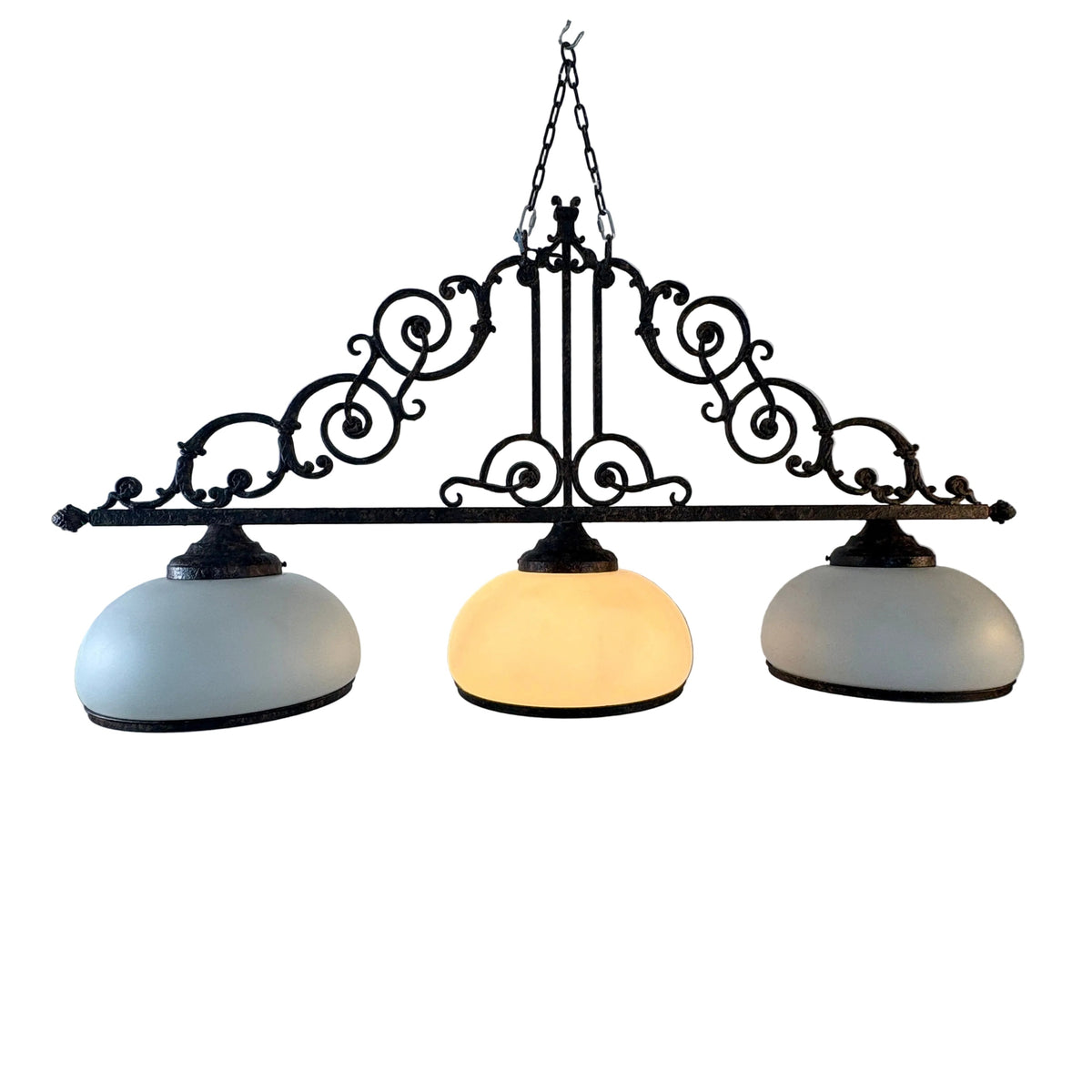 Tri Globe Patina Island Light, Sku 033605