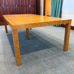 Fine Arts Furniture Co. Parsons Style Table Made from Burled Wood, Sku 034058