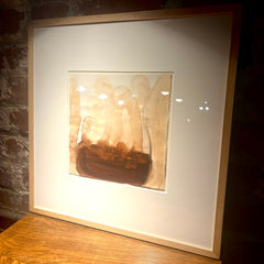 "Ghosts", Watercolor on Paper by Sunny Gibbons, Framed & Matted, Sku: 033393