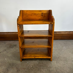 Small Pine Wall Shelf or Floor Shelving, Vintage