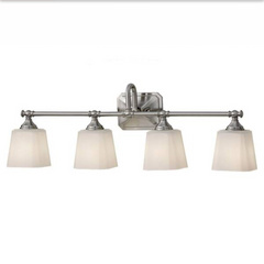 Generational Lighting 4 Light Brushed Steel Vanity Strip "Concord", Sku 033597