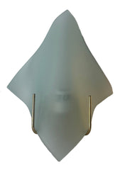 1990's Boyd Handkerchief Glass Wall Sconce, Matte Finish, Sku 033071
