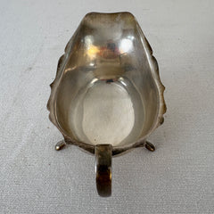 Antique Viners Sheffield Sterling Silver Gravy Boat, Sku 033376
