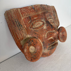Mayan Terra Cotta Mask, Sku 033059